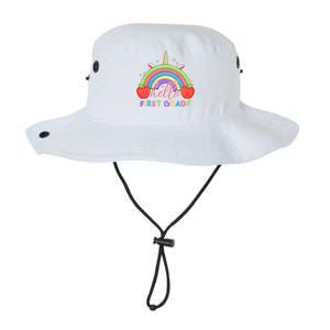 Hello First Grade Rainbow Back To School Legacy Cool Fit Booney Bucket Hat