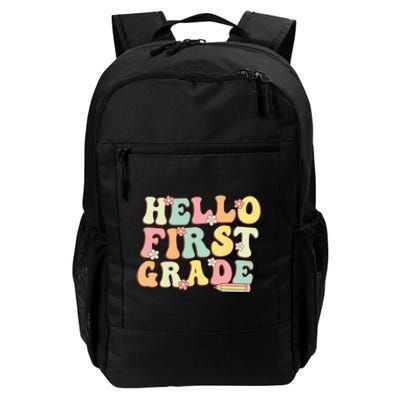 Hello First Grade Team 1st Grade Teacher Girl Back To School Daily Commute Backpack