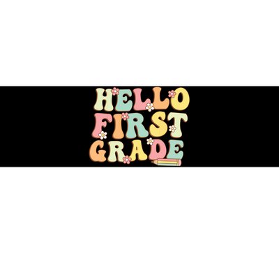 Hello First Grade Team 1st Grade Teacher Girl Back To School Bumper Sticker