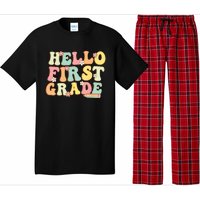 Hello First Grade Team 1st Grade Teacher Girl Back To School Pajama Set