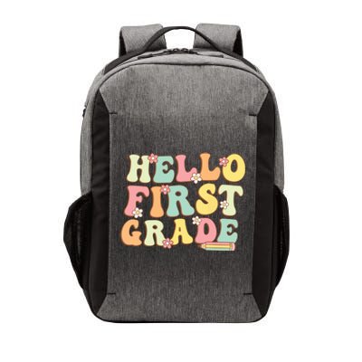 Hello First Grade Team 1st Grade Teacher Girl Back To School Vector Backpack