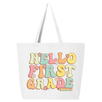 Hello First Grade Team 1st Grade Teacher Girl Back To School 25L Jumbo Tote