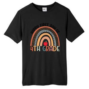 Hello Fourth Grade Rainbow First Day Of 4Th Grade Teacher Gift Tall Fusion ChromaSoft Performance T-Shirt