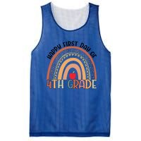 Hello Fourth Grade Rainbow First Day Of 4Th Grade Teacher Gift Mesh Reversible Basketball Jersey Tank