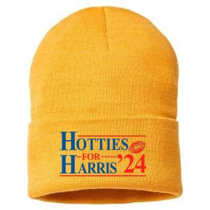 Hotties For Harris Kamala Harris For President 2024 Sustainable Knit Beanie