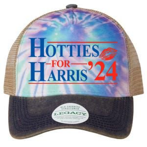 Hotties For Harris Kamala Harris For President 2024 Legacy Tie Dye Trucker Hat