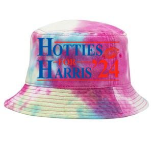 Hotties For Harris Kamala Harris For President 2024 Tie-Dyed Bucket Hat