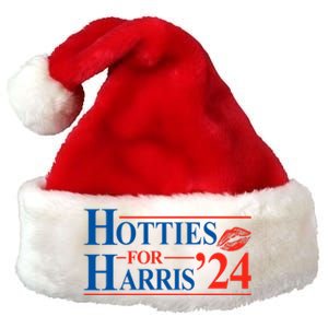 Hotties For Harris Kamala Harris For President 2024 Premium Christmas Santa Hat