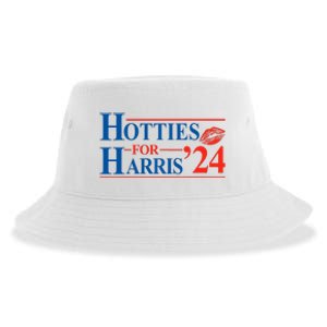 Hotties For Harris Kamala Harris For President 2024 Sustainable Bucket Hat