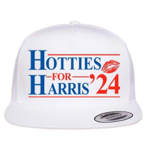 Hotties For Harris Kamala Harris For President 2024 Flat Bill Trucker Hat