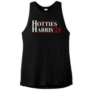 Hotties For Harris 2024 Funny Politcal Election Ladies PosiCharge Tri-Blend Wicking Tank