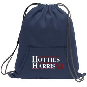 Hotties For Harris 2024 Funny Politcal Election Sweatshirt Cinch Pack Bag