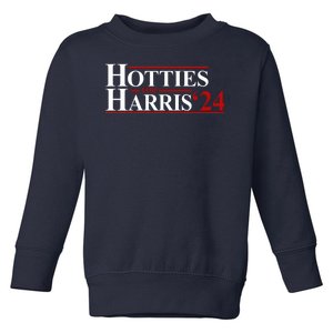 Hotties For Harris 2024 Funny Politcal Election Toddler Sweatshirt