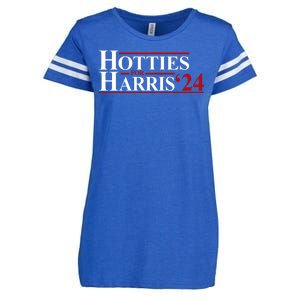 Hotties For Harris 2024 Funny Politcal Election Enza Ladies Jersey Football T-Shirt