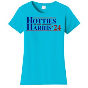 Hotties For Harris 2024 Funny Politcal Election Women's T-Shirt