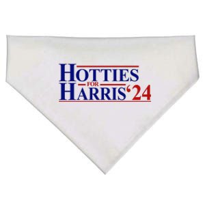 Hotties For Harris 2024 Funny Politcal Election USA-Made Doggie Bandana