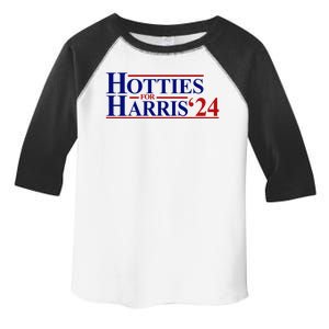 Hotties For Harris 2024 Funny Politcal Election Toddler Fine Jersey T-Shirt