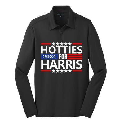 Hotties For Harris Silk Touch Performance Long Sleeve Polo