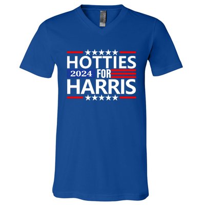 Hotties For Harris V-Neck T-Shirt