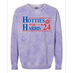 Hotties For Harris Kamala Harris For President 2024 Colorblast Crewneck Sweatshirt