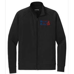 Hotties For Harris Kamala Harris For President 2024 Stretch Full-Zip Cadet Jacket