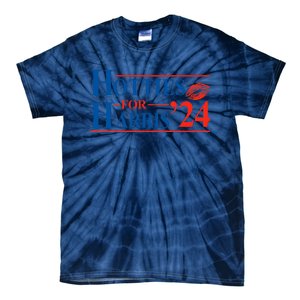 Hotties For Harris Kamala Harris For President 2024 Tie-Dye T-Shirt