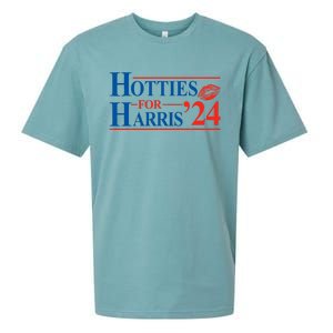 Hotties For Harris Kamala Harris For President 2024 Sueded Cloud Jersey T-Shirt