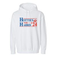 Hotties For Harris Kamala Harris For President 2024 Garment-Dyed Fleece Hoodie