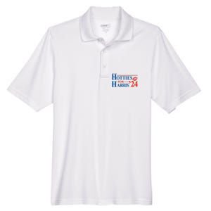 Hotties For Harris Kamala Harris For President 2024 Men's Origin Performance Pique Polo