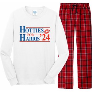 Hotties For Harris Kamala Harris For President 2024 Long Sleeve Pajama Set