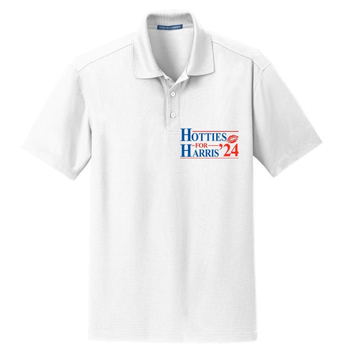 Hotties For Harris Kamala Harris For President 2024 Dry Zone Grid Polo