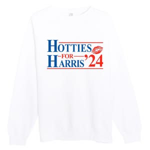 Hotties For Harris Kamala Harris For President 2024 Premium Crewneck Sweatshirt