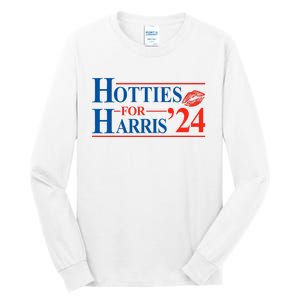 Hotties For Harris Kamala Harris For President 2024 Tall Long Sleeve T-Shirt