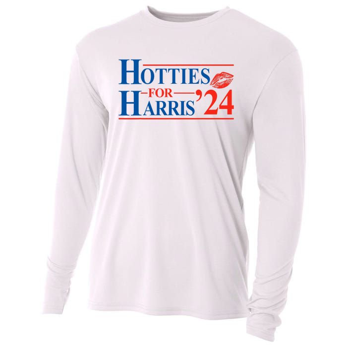 Hotties For Harris Kamala Harris For President 2024 Cooling Performance Long Sleeve Crew