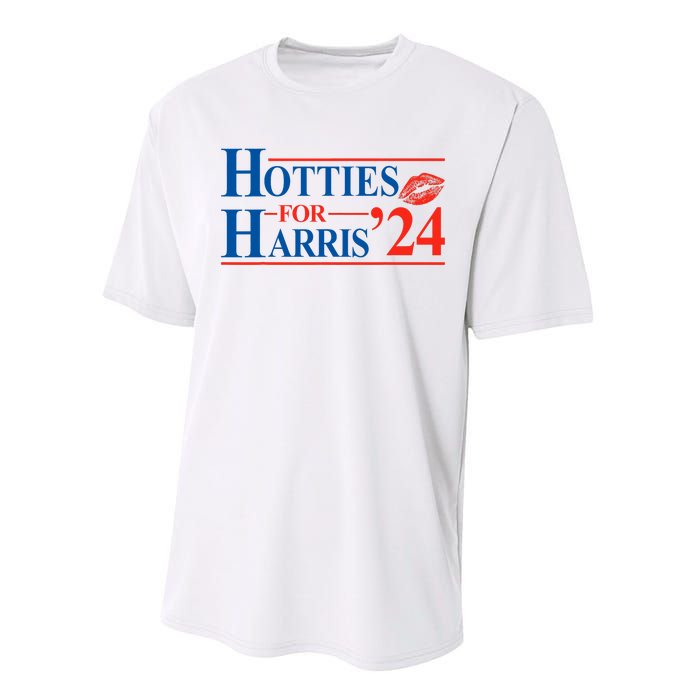 Hotties For Harris Kamala Harris For President 2024 Performance Sprint T-Shirt