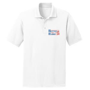 Hotties For Harris Kamala Harris For President 2024 PosiCharge RacerMesh Polo