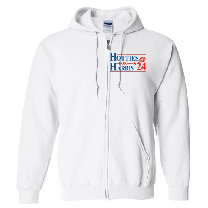 Hotties For Harris Kamala Harris For President 2024 Full Zip Hoodie