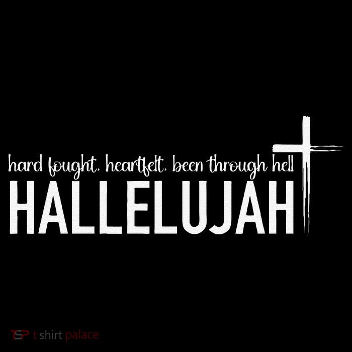 Hard Fought Heartfelt Been Through Hell Hallelujah Christian 7-Panel Snapback Hat