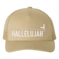 Hard Fought Heartfelt Been Through Hell Hallelujah Christian Yupoong Adult 5-Panel Trucker Hat