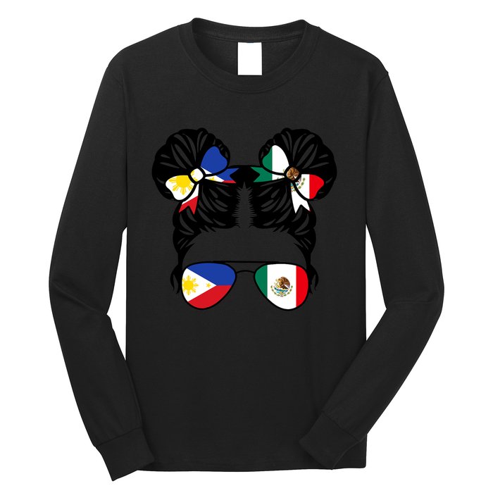 Half Filipino Half Mexican Philippines Heritage Long Sleeve Shirt