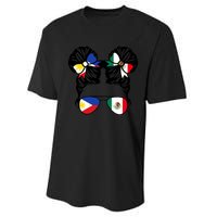 Half Filipino Half Mexican Philippines Heritage Performance Sprint T-Shirt