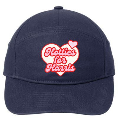 Hotties For Harris 2024 7-Panel Snapback Hat