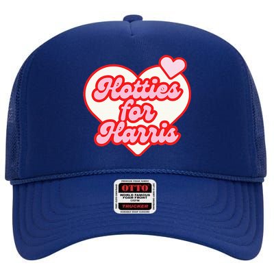 Hotties For Harris 2024 High Crown Mesh Back Trucker Hat