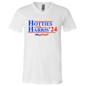 Hotties For Harris 2024 V-Neck T-Shirt