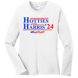 Hotties For Harris 2024 Ladies Long Sleeve Shirt