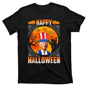 Halloween Funny Happy 4th Of July Anti Joe Biden T-Shirt