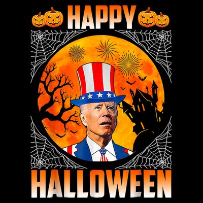 Halloween Funny Happy 4th Of July Anti Joe Biden T-Shirt