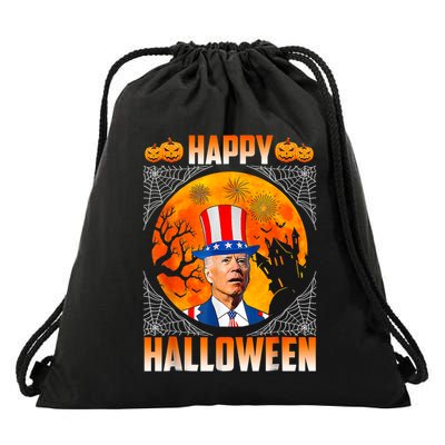 Halloween Funny Happy 4th Of July Anti Joe Biden Drawstring Bag