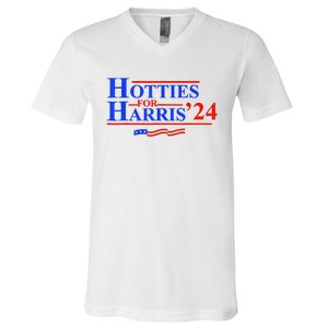 Hotties For Harris V-Neck T-Shirt