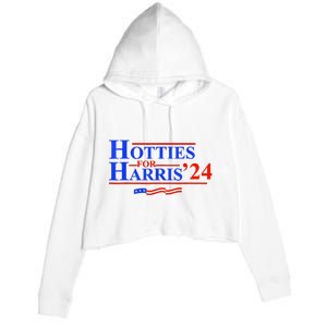 Hotties For Harris Crop Fleece Hoodie